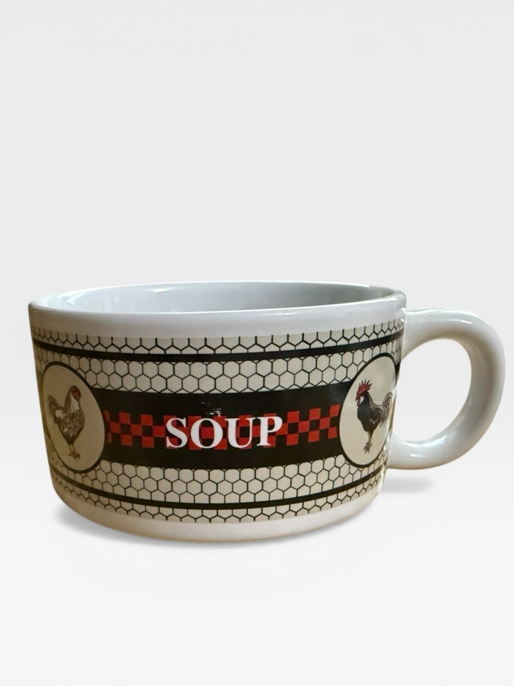 Vintage Ceramic Soup Bowl - HHV1 Pattern By Houston Harvest Gift Products